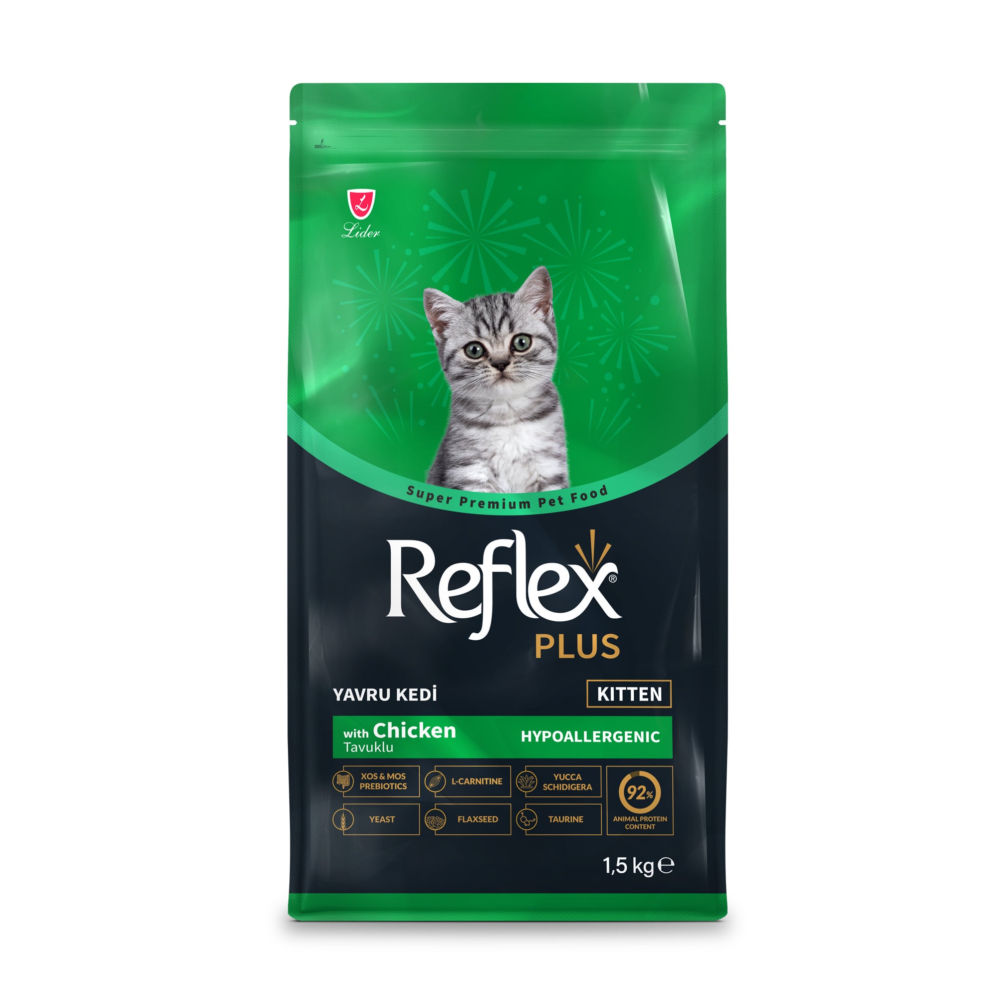 Сухий корм для кошенят Reflex Plus з куркою, 1.5 кг