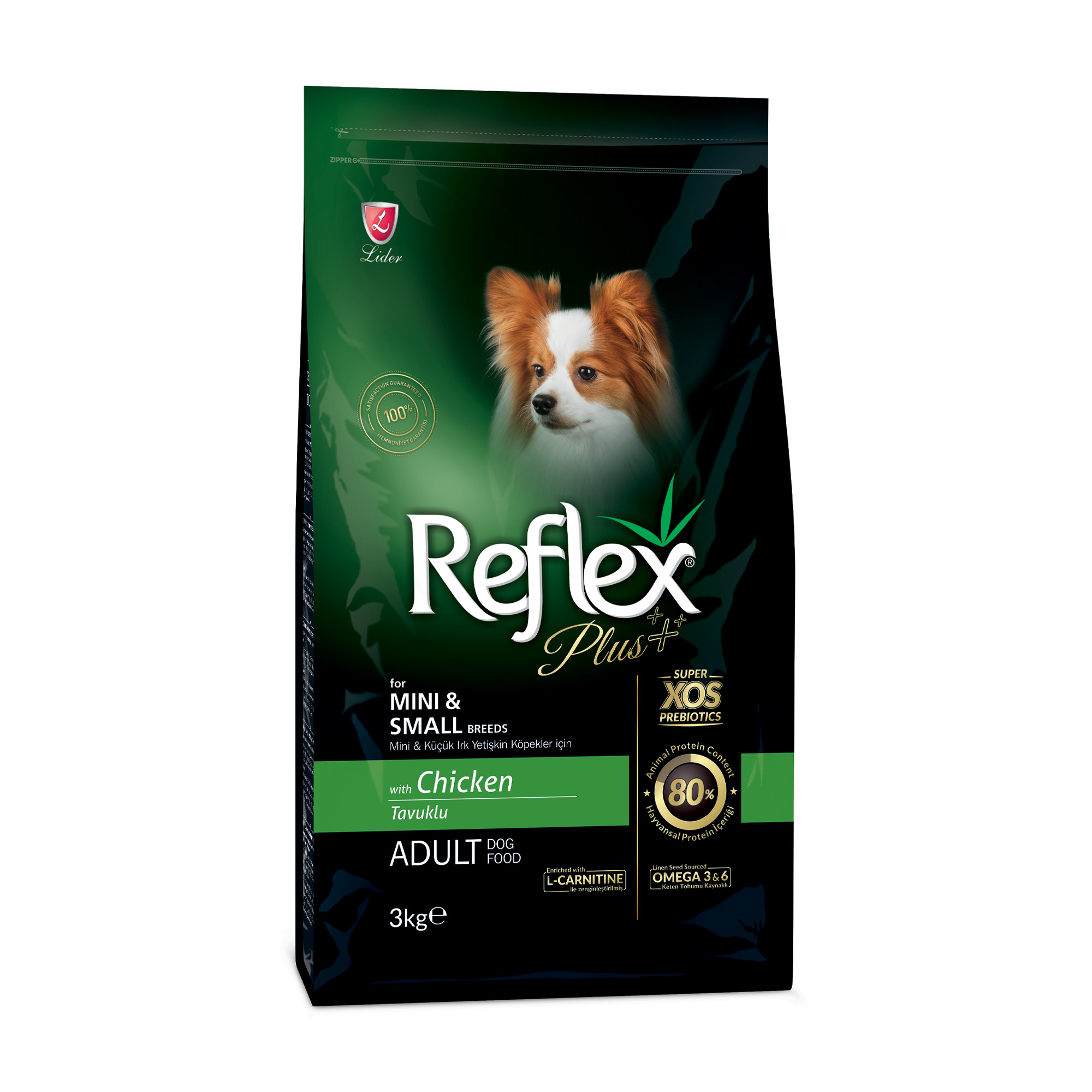 Сухий корм для собак малих порід Reflex Plus з куркою, 3 кг
